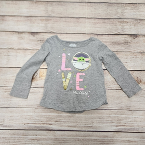 Jumping Beans Star Wars Baby Yoda‎ Grogu Long Sleeve Shirt
